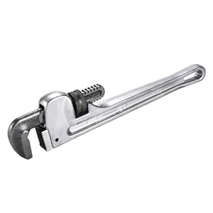 TOOLZILLA 14” Industrial Pipe Wrench – Durable Aluminum Construction, Wide Jaw Capacity, Smooth Adjustment Mechanism – Non-Slip Handle – Versatile Plumbing Tool for Professionals and DIY