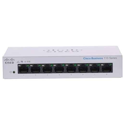Cisco Business CBS110-8T-D Unmanaged Switch | 8 Port GE | Desktop | Ext PS | Limited Lifetime Protection (CBS110-8T-D-NA)