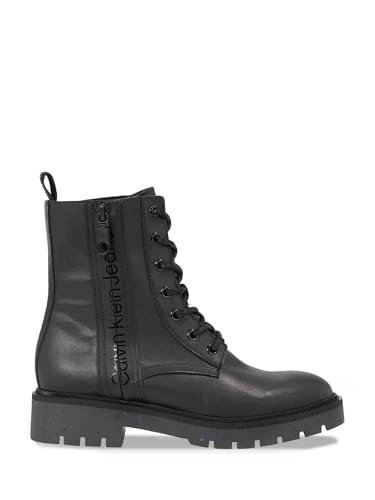 Bottines combat mid laceup YW0YW01255 Calvin Klein Jeans noires femme