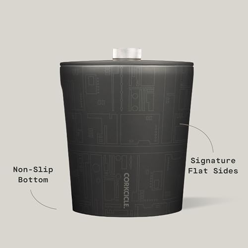 Image of Corkcicle Insulated Ice Bucket with Lid - Stainless Steel - 100 oz - Star Wars Death Star