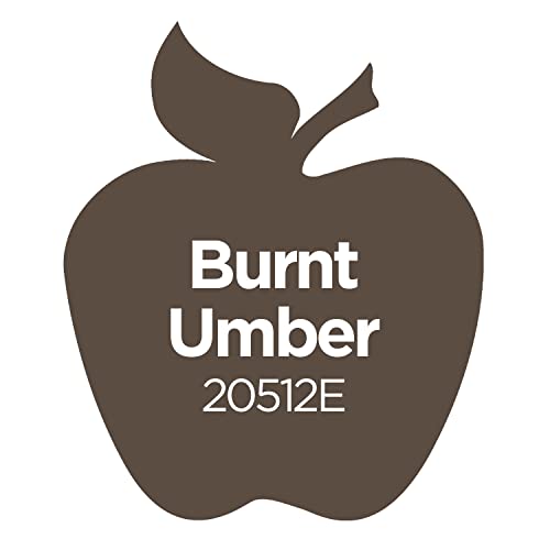 Image of Apple Barrel Acrylic Paint, Burnt Umber (Pack of 3) 2 oz, 20512EA