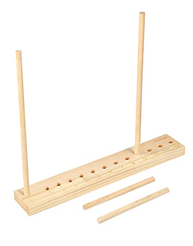 Auihiay 12 Sizes Adjustable Wood Balloon Sizer Ruler Balloon Size Measurement Tool for Balloon Decorations, Balloon Arches, Balloon Columns, Balloon Rings, Balloon Towers (0-12 Inch)