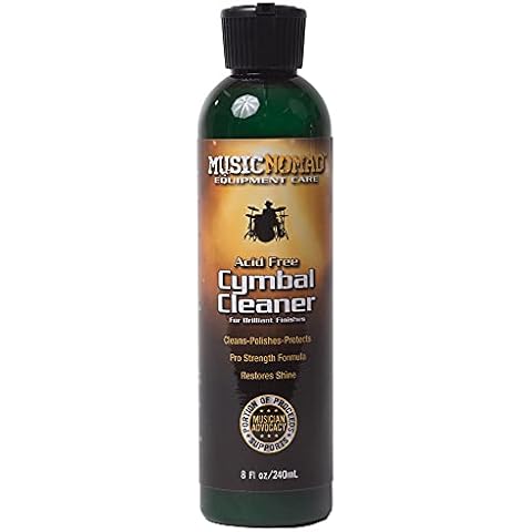 MusicNomad Premium Cymbal Cleaner for Brilliant Finishes, 8 oz. (MN111) Cover