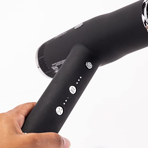 Image of L'ANGE HAIR Le Styliste Hair Dryer | Quiet Brushless Blow Dryer with Diffuser, 1875 Watts for 4X Faster Drying, 3 Heat & Speed Settings