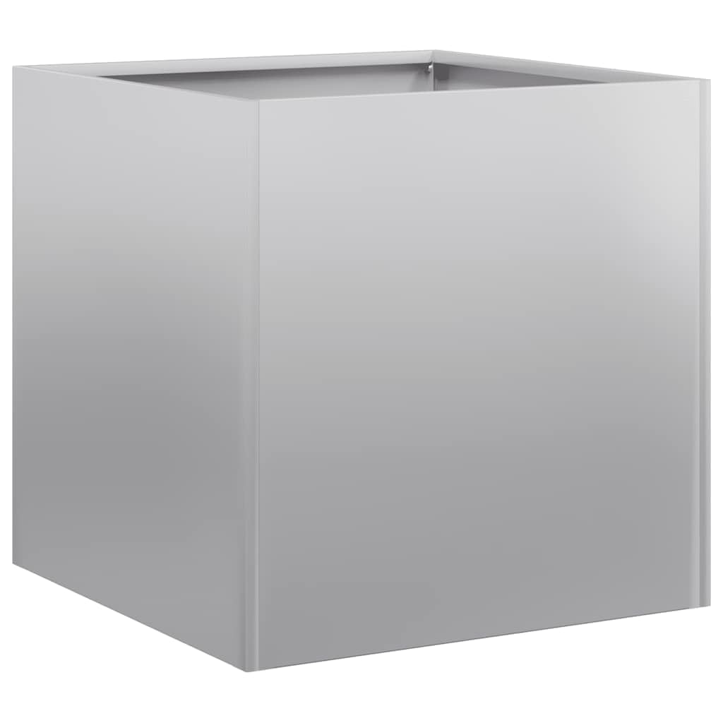 vidaXL Planter 40x40x40 cm Galvanised Steel, plant pot, plant stand, raise bed, planter stand, plant tray, garden planter, outdoor planter, flower box