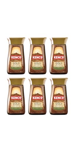 Kenco Gold Indulgence Instant Coffee 195g (Pack of 6 Jars, Total 1.17kg )