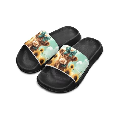 Girls Slide Sandals Lightweight Kids Summer Slippers Suitable Park, Have a Picnic