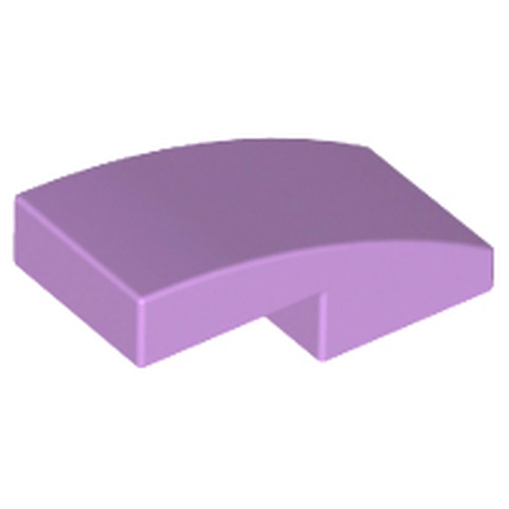 LEGO Slope, Curved 2 x 1 x 2/3, Part 11477, Part 11477, Choose Your Colour (Medium Lavender, 2, Bricks)