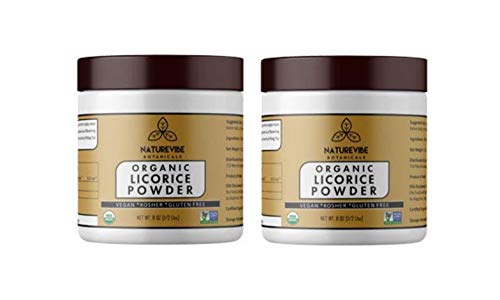 Naturevibe Botanicals Licorice Root Powder (16 Ounces) (2 Unit of 8oz Each) - Glycyrrhiza glabra | Ayurvedic Herbal Supplement | Supports Immunity System