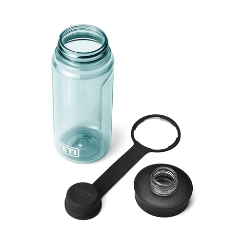 Image of YETI Yonder Water Bottle with Yonder Tether Cap, Lightweight, Leakproof and BPA-Free
