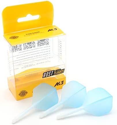 CUESOUL Integrated Dart Shaft and Flights Blue-Standard Shape Graduated Color,Size S