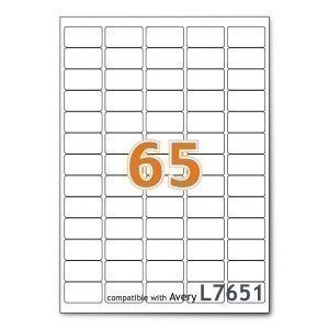 Realpack A4 Mailing Address Printer Labels Sheet 65 Labels Per Sheet 100 Sheets 1 Box