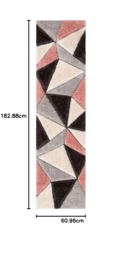 Image of Solid Shaggy Rugs and Carpet for Bedroom Living Room 2x6 Feet M-9