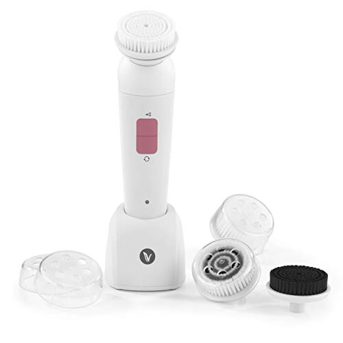 nah-vital Fresh Clean Gesichtsreinigungsbürste | Elektrische Gesichtsbürste mit 4 Aufsätzen und 2 Intensitätsstufen | Kabelloser Akku-Betrieb für 45 min Nutzungsdauer | 650 Max. Umdrehungen/Minute Cover