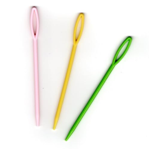 Aiguilles 9 cm Plastique pour Canevas à Gros trous Aiguille Laine Enfant