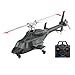 A60 1/52 ミニヘリコプター模型 4チャンネル テールレスプロペラ シングルローター 飛行機のおもちゃモデル 光フロー位置決め付き