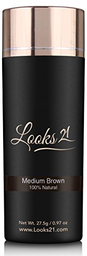 Image of Looks21 Hair Loss Concealer (35gm / 1.2oz, Medium Brown)
