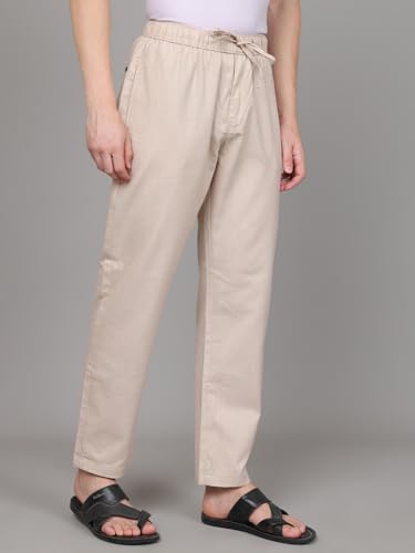 Image of Majestic Man Comfort Fit Solid Cotton Blend Casual Style Lounge Pyjama with 3 Pockets & Zip Closure