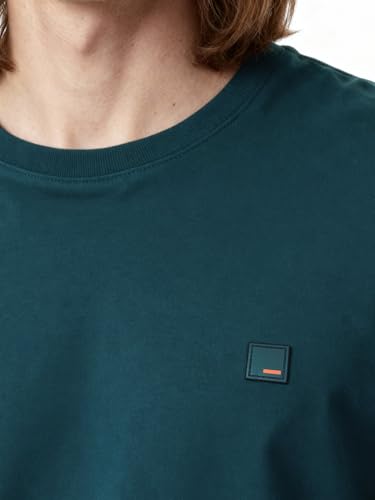 Image of DAMENSCH Fluid Full Sleeve T Shirt for Men; Cotton Stretch Tshirt for Man; No-Fade Colours Casual Shirts; Super Soft Fabric T Shirt for Men Cotton