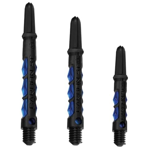 Harrows Dart Shafts Carbon ST Stems, Medium, Blue Cover