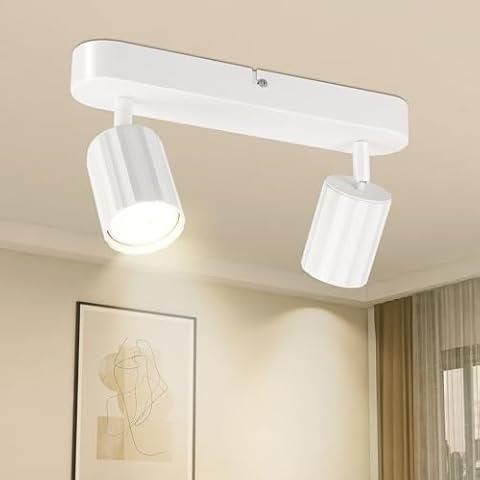 VEKIDOT Plafonnier LED 2 Spots Cover