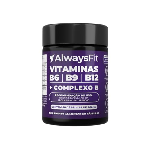 Complexo B Always Fit – Vitaminas do Complexo B com Metilfolato e Metilcobalamina – 60 Cápsulas