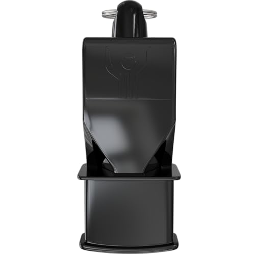 Silbato clásico profesional para árbitro color negro miniatura 2