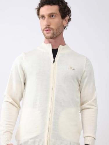 Image of Monte Carlo Men Regular Fit Full Sleeve Solid Collar Winter Pullover (Pack of 1)