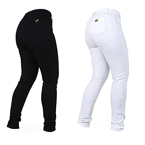 Kit 2 Cal&ccedil;as Jeans Feminina Empina Bumbum C&oacute;s Alto