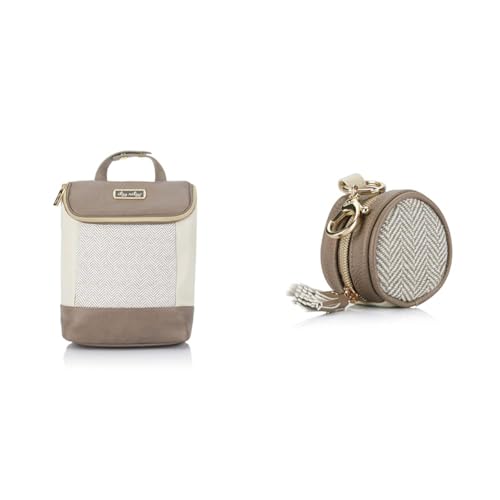 Image of Itzy Ritzy Insulated Bottle Bag – Keeps Bottles Warm or Cool & Pacifier Case with Clip – Pacifier Charm Pod