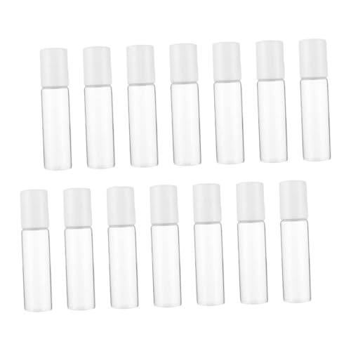 IWOWHERO Frascos Roll-On de Vidrio 5 Ml Pack de 15 Unidades Aplicadores para Aceites Esenciales y Maquillaje Botellas Portátiles para Viaje y Cuidado Diario