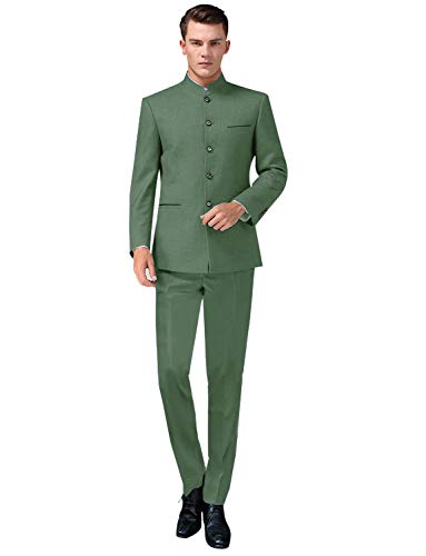Costume tunique homme col montant pour éviter l'inconfort d'un smoking de noce