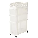 木本化学工業 【すきまストッカー 3段 52510】スキマ収納 すきま収納 収納ストッカー 収納ケース キッチン収納 リビング収納 バス収納