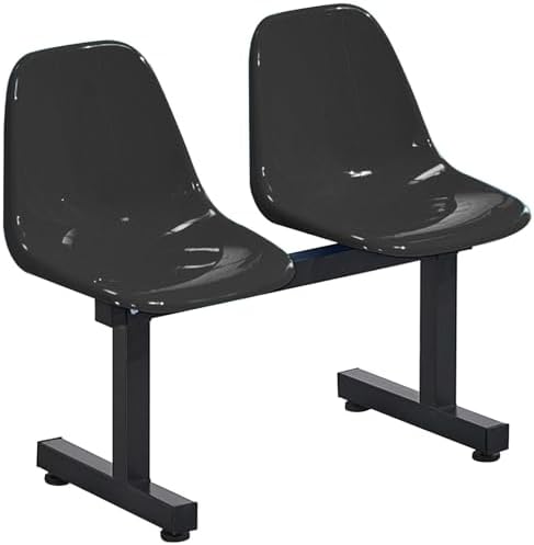 Comfortable 2-Seater Waiting Room Chairs for Schools, Gyms, Shopping Malls - Ideal Lobby Seating for Efficient Waiting Areas and Enhanced Visitor Experience