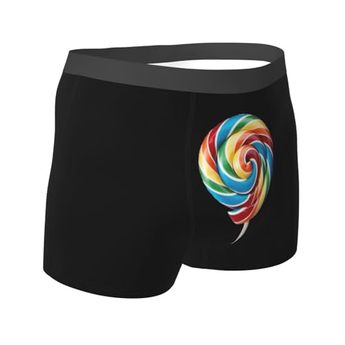 lollipop print Men's Boxer Briefs,men's Underwear,gifts for men,Comfortable, breathable and soft3