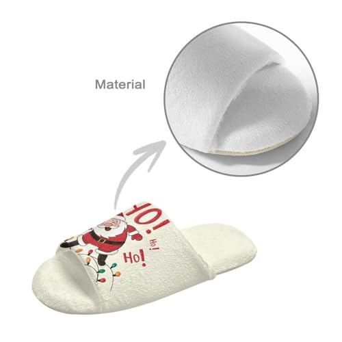 Womens Warm Comfy Slides Winter Bedroom Slippers for Christmas Decor Memory Foam House Slippers4