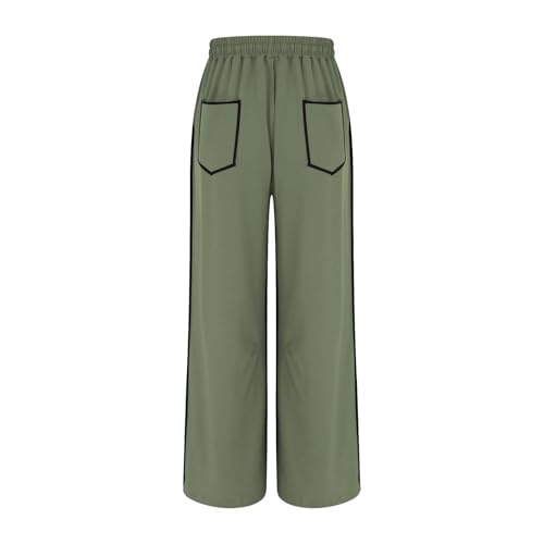 Womens Barrel Wide Leg Pants, Plus Size Drawstring Waist Sweatpants, 2025 Fall Casual Beach Palazzo Trousers with Pockets4