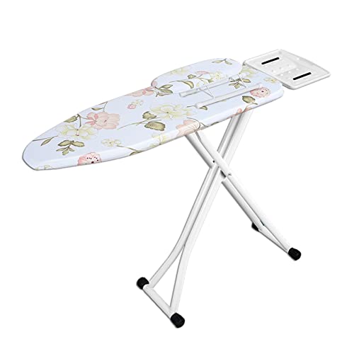 Asse da stiro extra larga e resistente, altezza regolabile fino a 86,4 cm, design pieghevole, copertura e imbottitura di alta qualità, gambe in acciaio robuste, ideale per casa e lavanderia