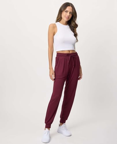Image of 3 Pack Women's Joggers Sweatpants Lounge Pants Yoga Workout Pajama Pockets | Available In Plus Size, Stretchy, Loose, Comfy, Drawstring, Athletic, Casual, Travel, Summer, Gym, Hiking, Dance, Running