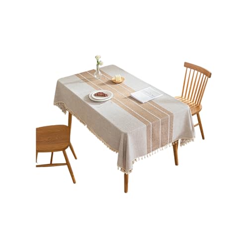 Nappe imperméable anti-tache en polyester à pompons chic pour table de cuisine - 7