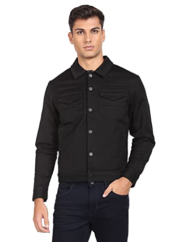 Image of Arrow Newyork Men's Textured Regular Fit T-Shirt