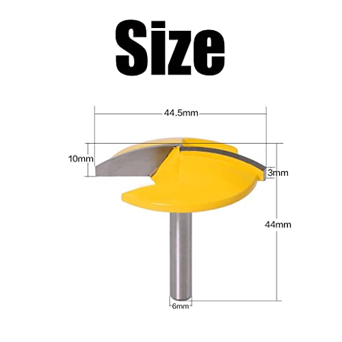 Fresa para tigela de haste de 0,63 cm – raio de 4,16 cm – madeira de 4,16 cm de largura