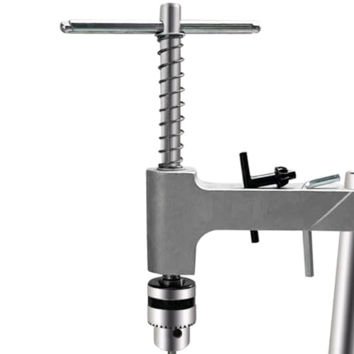 Soporte vertical para máquina de roscado en aluminio resistente con llave ajustable 7