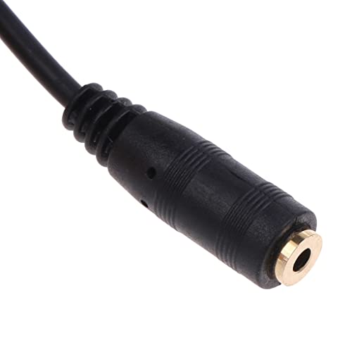 Cable adaptador de audio Jack 2.5 mm ángulo recto macho a hembra miniatura 6