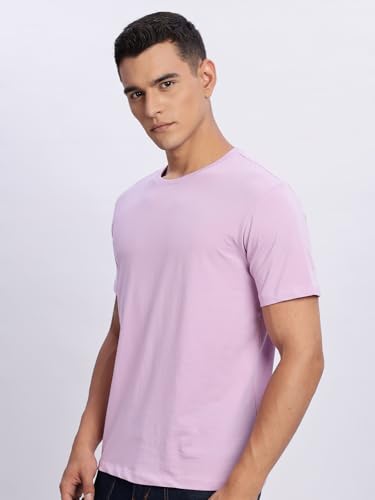 Image of ADRO Men's Cotton Solid Regular Fit T-Shirt