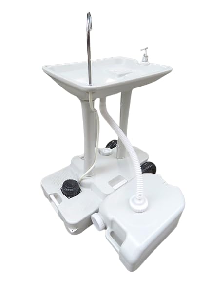 AMAZE Portable light weight movable outdoor garden farm house event camping travelling hand wash sink with water storage tank (Style 3)-image-39