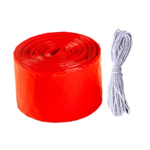 WATIIFUFU 腸のケーシング 保存卵ソーセージ 生産用品ソーセージ 食品グレードのケーシング ソーセージケース ソーセージ作り ハム用ケーシング ホットドッグのケーシング プラスチック 赤