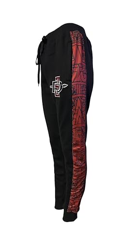 Twin Vision Activewear San Diego State Aztecs NCAA Men's Jogger Pant (Black) (Large)