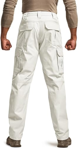 Image of CQR Men's Tactical Pants, Water Resistant Ripstop Cargo Pants, Lightweight EDC Work Hiking Pants, Outdoor Apparel