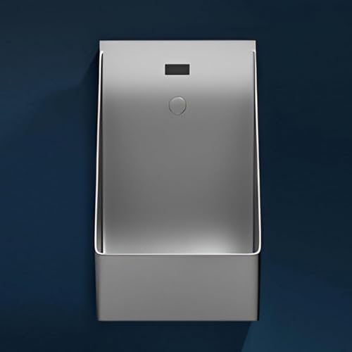 Orinal de pared de acero inoxidable activado por sensor para baños comerciales, baños públicos, bares y garajes, diseño sin contacto para higiene y comodidad